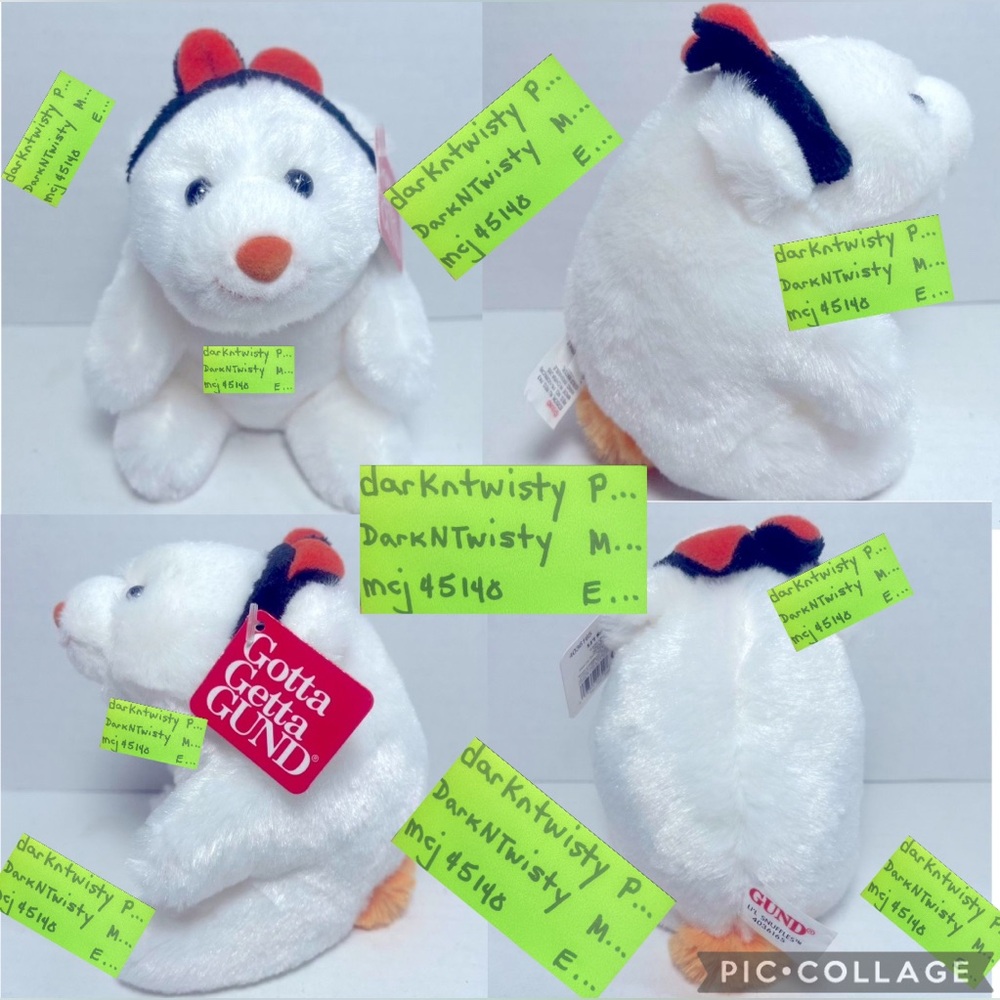 BNWT Gund Lil’ Snuffles cat 4036165 Great Basket Stuffer - Picture 2 of 10